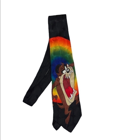 Warner Bros. Other - Vintage Looney Tunes Mania -Tasmania Devil Silk Tie